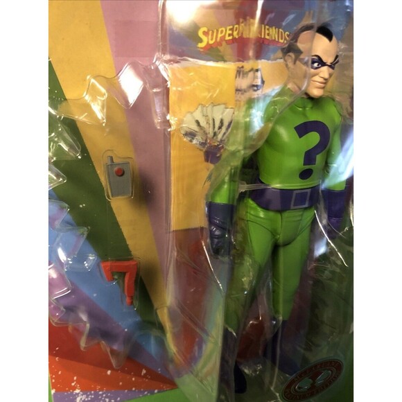 McFarlane DC Super Friends Riddler 6" Red Platinum Chase Retro Action Figure NIP - Picture 3 of 6